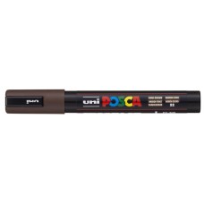 Dekormarker, 1,8-2,5 mm, UNI "Posca PC-5M", sötétbarna