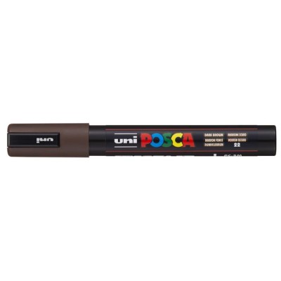 Dekormarker, 1,8-2,5 mm, UNI "Posca PC-5M", sötétbarna