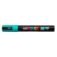 Dekormarker, 1,8-2,5 mm, UNI "Posca PC-5M", smaragdzöld