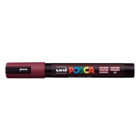 Dekormarker, 1,8-2,5 mm, UNI "Posca PC-5M", vörösbor