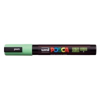 Dekormarker, 1,8-2,5 mm, UNI "Posca PC-5M", világoszöld