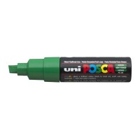 Dekormarker, 8 mm, vágott, UNI "Posca PC-8K", zöld