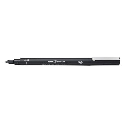 Rajzmarker, 0,03 mm, UNI PIN, fekete