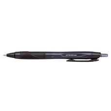 Golyóstoll, 0,35 mm, nyomógombos, fekete tolltest, UNI "SXN-157S Jetstream Sport Eco", fekete