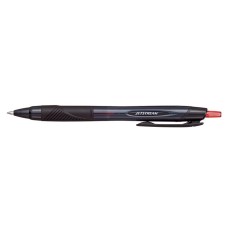 Golyóstoll, 0,35 mm, nyomógombos, fekete tolltest, UNI "SXN-157S Jetstream Sport Eco", piros