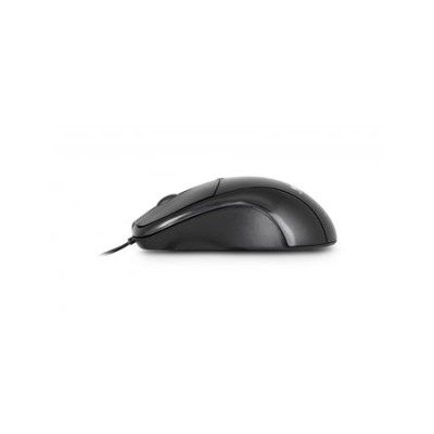 Egér, vezetékes, optikai, közepes méret, USB, URBAN FACTORY "Big Crazy", fekete