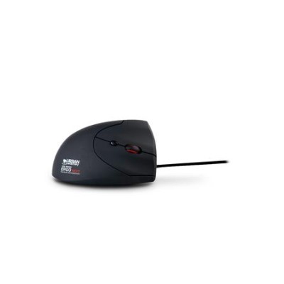 Egér, vezetékes, vertikális, USB, URBAN FACTORY "Ergo Next", fekete
