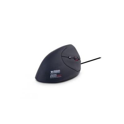 Egér, vezetékes, vertikális, USB, URBAN FACTORY "Ergo Next", fekete