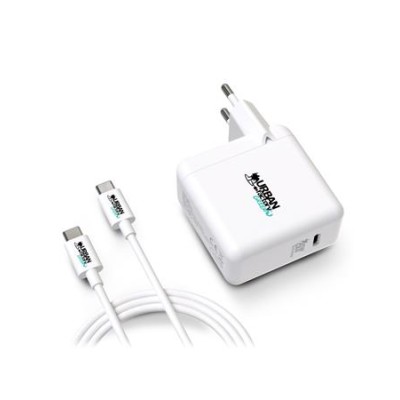 Hálózati töltő, 1xUSB-C (65W), USB-C–USB-C kábel, URBAN FACTORY