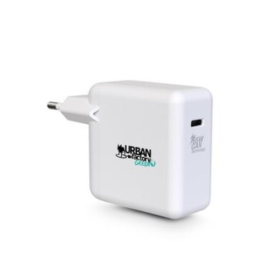Hálózati töltő, 1xUSB-C (65W), USB-C–USB-C kábel, URBAN FACTORY
