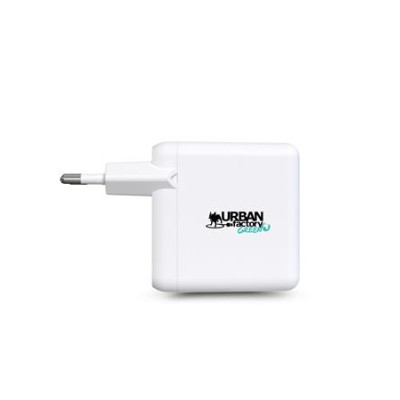 Hálózati töltő, 1xUSB-C (65W), USB-C–USB-C kábel, URBAN FACTORY