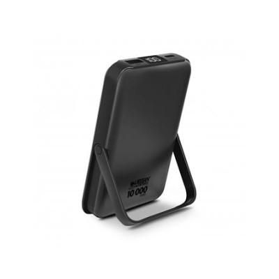 Power bank, mágneses (vezeték nélküli), 10.000mAh, URBAN FACTORY, szénfekete
