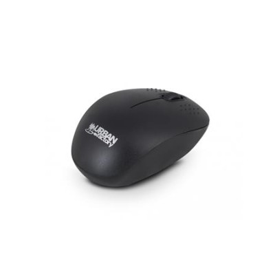 Egér, vezeték nélküli, optikai, kisméret, USB, URBAN FACTORY "Free", fekete
