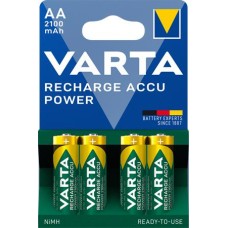 Tölthető elem, AA ceruza, 4x2100 mAh, előtöltött, VARTA "Power"