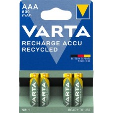 Tölthető elem, AAA mikro, újrahasznosított, 4x800 mAh, VARTA