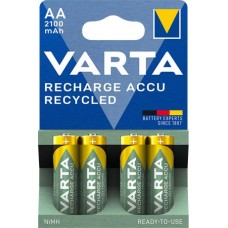Tölthető elem, AA, ceruza, újrahasznosított, 4x2100 mAh, VARTA