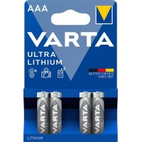 Elem, AAA mikro, 4 db, lítium, VARTA "Ultra Lithium"