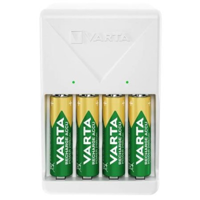 Elemtöltő, AA/AAA, 4x2100 mAh AA, VARTA "Plug"