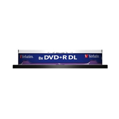 DVD+R lemez, kétrétegű, 8,5GB, 8x, 10 db, hengeren, VERBATIM "Double Layer"