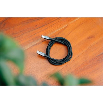 USB kábel, USB-C - USB-C, 1,2 m, 100W, VERBATIM, fekete