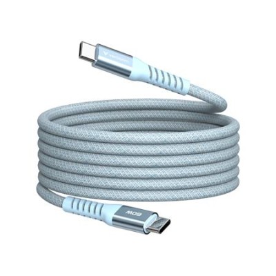 USB kábel, USB-C - USB-C, 1,2 m, 60W, mágneses, VERBATIM, kék