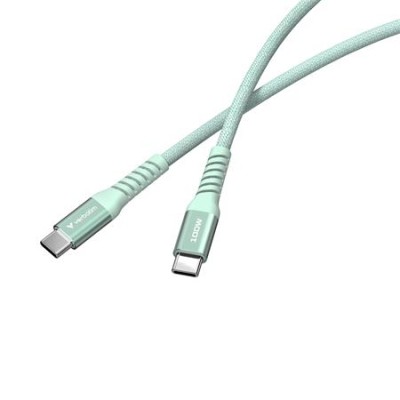USB kábel, USB-C - USB-C, 1,2 m, 100W, mágneses, VERBATIM, zöld