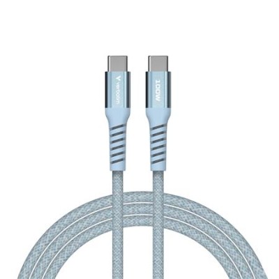 USB kábel, USB-C - USB-C, 1,2 m, 100W, mágneses, VERBATIM, kék