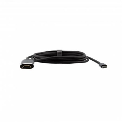 Adapter, USB-C/HDMI, 4K, kábellel, VERBATIM, alumínium-fekete Adapter, USB-C/HDMI, 4K, kábellel, VERBATIM, alumínium-fekete