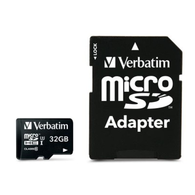Memóriakártya, microSDHC, 32GB, CL10/U3, 90/45 MB/s, adapter, VERBATIM "PRO" Memóriakártya, microSDHC, 32GB, CL10/U3, 90/45 MB/s, adapter, VERBATIM "PRO"
