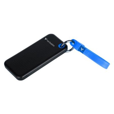 SSD (külső memória) 1TB, USB 3.2 Gen2, VERBATIM "Pocket SSD", fekete/kék SSD (külső memória) 1TB, USB 3.2 Gen2, VERBATIM "Pocket SSD", fekete/kék