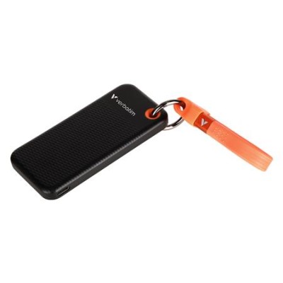 SSD (külső memória) 1TB, USB 3.2 Gen2, VERBATIM "Pocket SSD", fekete/narancs SSD (külső memória) 1TB, USB 3.2 Gen2, VERBATIM "Pocket SSD", fekete/narancs