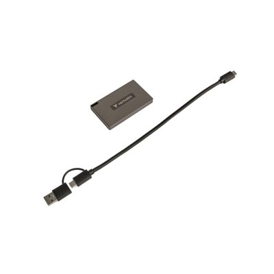 SSD (külső memória) 512GB, USB-C 3.2 Gen2, VERBATIM "Metal Mini SSD", fekete SSD (külső memória) 512GB, USB-C 3.2 Gen2, VERBATIM "Metal Mini SSD", fekete