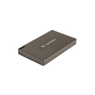 SSD (külső memória) 512GB, USB-C 3.2 Gen2, VERBATIM "Metal Mini SSD", fekete