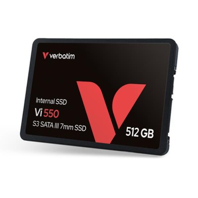 SSD (belső memória), 512GB, SATA 3, 500/520MB/s, VERBATIM "Vi550"