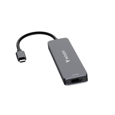 USB elosztó-HUB, USB-C /2xUSB-A, HDMI, USB-C, SD, MicroSD, VERBATIM USB elosztó-HUB, USB-C /2xUSB-A, HDMI, USB-C, SD, MicroSD, VERBATIM
