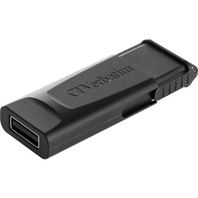 Pendrive, 128GB, USB 2.0, VERBATIM "Slider", fekete