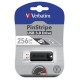 Pendrive, 256GB, USB 3.2, VERBATIM "Pinstripe", fekete