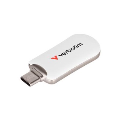 Pendrive, 256GB, USB-C 3.2 Gen1, VERBATIM "Plectra", fehér Pendrive, 256GB, USB-C 3.2 Gen1, VERBATIM "Plectra", fehér