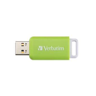 Pendrive, 32GB, USB 2.0, VERBATIM "Databar", zöld