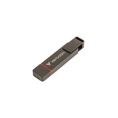 Pendrive, 512GB, USB-A/C 3.2 Gen1, VERBATIM "Dual QuickStick", fekete