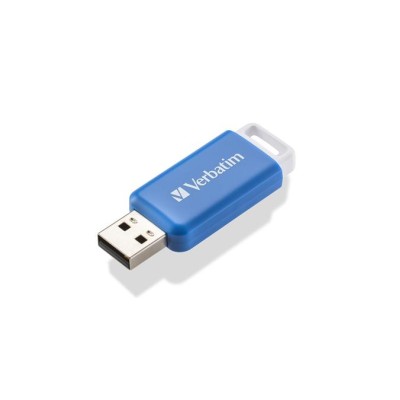 Pendrive, 64GB, USB 2.0, VERBATIM "Databar", kék
