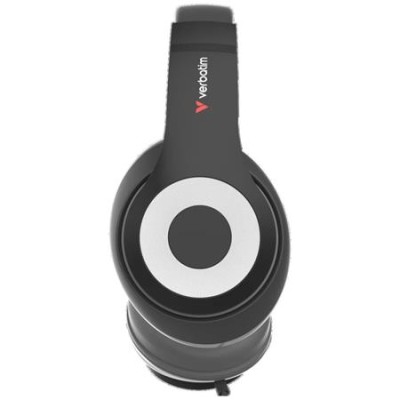 Fejhallgató, mikrofonnal, USB-C, VERBATIM "TruSound Headset", fekete