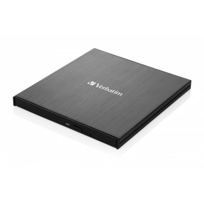 CD/DVD író, vékony, fém ház, USB 3.2 - USB-C, VERBATIM