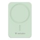 Power bank, mágneses (vezeték nélküli), 20.000mAh, VERBATIM "Charge n Go Essentials", zöld