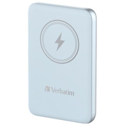 Power bank, mágneses (vezeték nélküli), 10.000mAh, VERBATIM "MCP-10, kék