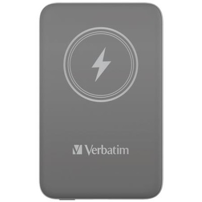 Power bank, mágneses (vezeték nélküli), 10.000 mAh, VERBATIM "MCP-10, szürke