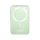 Power bank, mágneses (vezeték nélküli), 10.000mAh, VERBATIM "Charge n Go", zöld