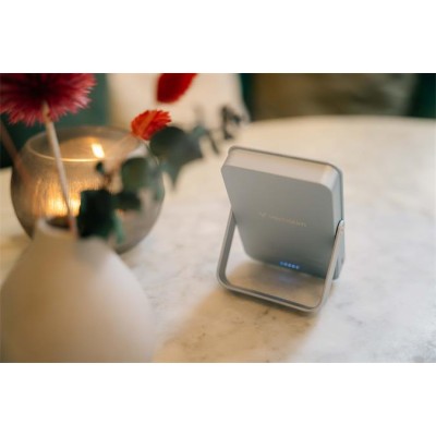 Power bank, mágneses (vezeték nélküli), 10.000mAh, VERBATIM "Charge n Go", kék