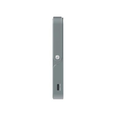 Power bank, mágneses (vezeték nélküli), 10.000mAh, VERBATIM "Charge n Go", szürke