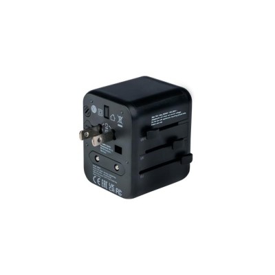 Utazó adapter, univerzális, 2xUSB, VERBATIM "UTA-01"